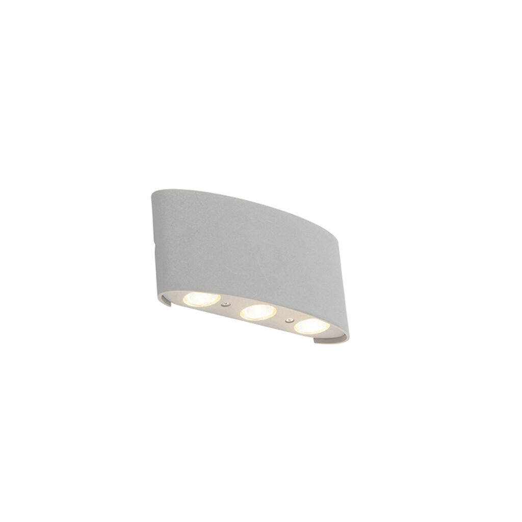 wandlampen buiten Design buitenwandlamp zilver incl. LED Silly Roestvrij staal Grijs Een sfeervolle lamp met een uniek super moderne afgewerkt in zilver. De