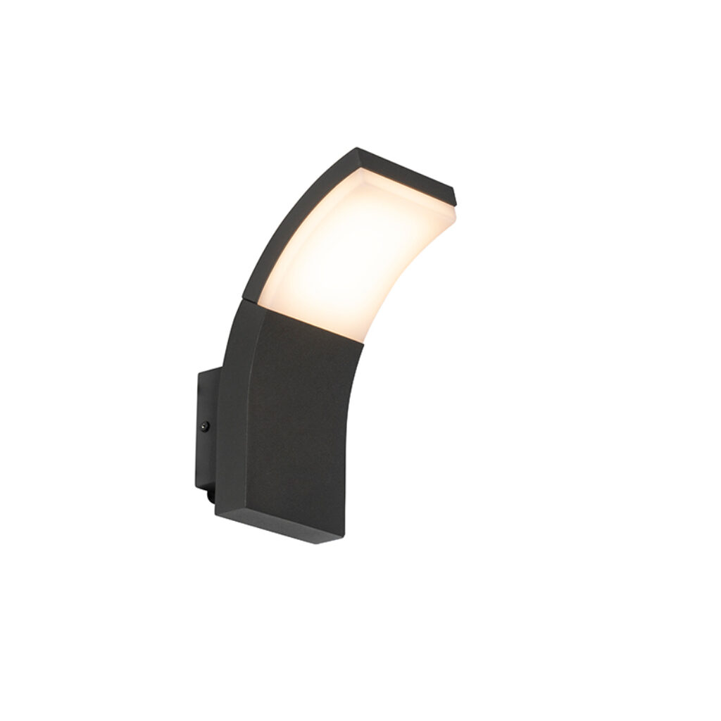 wandlampen buiten Moderne buitenwandlamp antraciet incl. LED IP54 Litt AluminiumKunststof Donkergrijs Niets is fijner dan een goede buitenlamp naast de voordeur