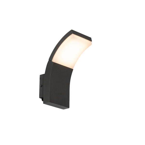 wandlampen buiten Moderne buitenwandlamp antraciet incl. LED IP54 Litt AluminiumKunststof Donkergrijs Niets is fijner dan een goede buitenlamp naast de voordeur
