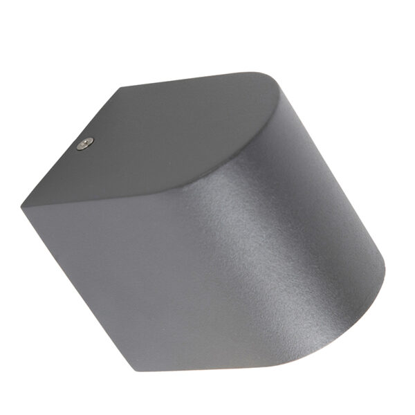 Moderne buitenwandlamp donker grijs IP44 - Ben 1 - Afbeelding 2