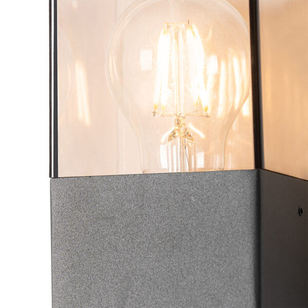 Moderne buitenwandlamp donkergrijs IP44 - Denmark - Afbeelding 2