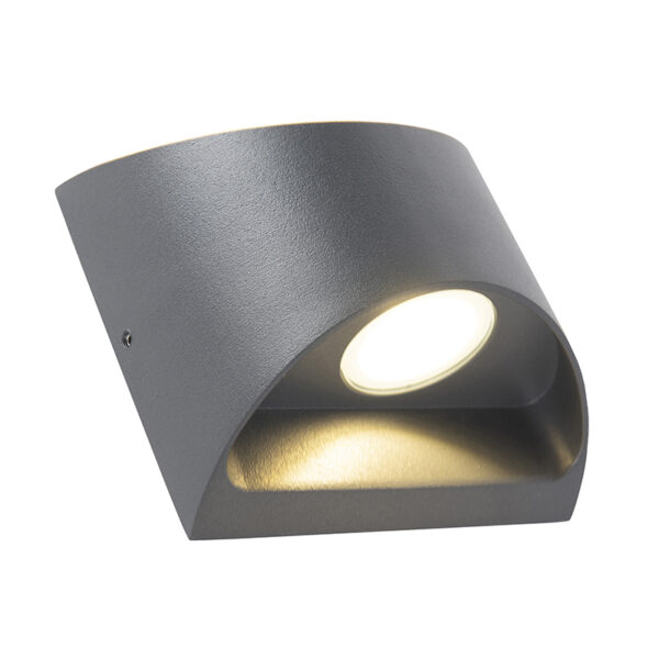 Moderne buitenwandlamp donkergrijs incl. LED IP54 - Mal - Afbeelding 3