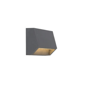 wandlampen buiten Moderne buitenwandlamp donkergrijs incl. LED IP54 Sandstone 1 Kunststof Grijs Klein maar fijn de ideale wandlamp voor Wandlamp zal snel een