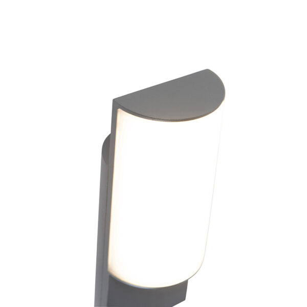 Moderne buitenwandlamp donkergrijs met licht-donker sensor - Harry - Afbeelding 2