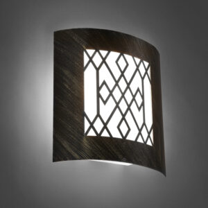 wandlampen buiten Moderne buitenwandlamp roestbruin IP44 Emmerald Classic KunststofRoestvrij staal Staal Deze strakke wandlamp is een topkwaliteit buitenlamp