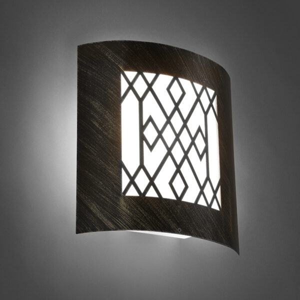 wandlampen buiten Moderne buitenwandlamp roestbruin IP44 Emmerald Classic KunststofRoestvrij staal Staal Deze strakke wandlamp is een topkwaliteit buitenlamp