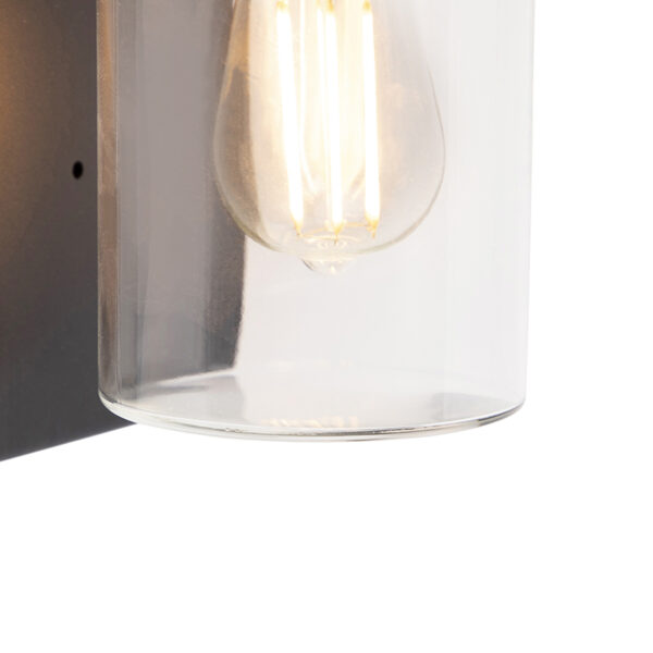 Moderne buitenwandlamp RVS zwart IP44 - Jarra - Afbeelding 2