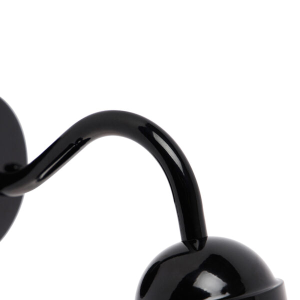 Moderne buitenwandlamp zwart IP44 - Kansas - Afbeelding 2