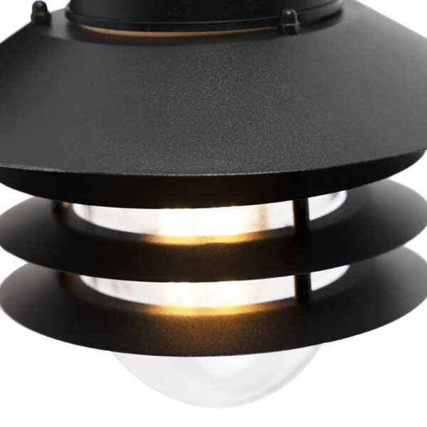 Moderne buitenwandlamp zwart IP44 - Prato Down - Afbeelding 2