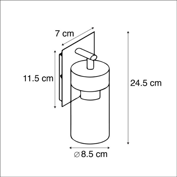 Moderne buitenwandlamp zwart - Rullo - Afbeelding 3