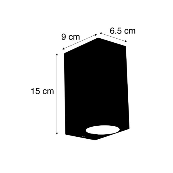 Moderne wandlamp aluminium 2-lichts IP44 - Baleno - Afbeelding 2