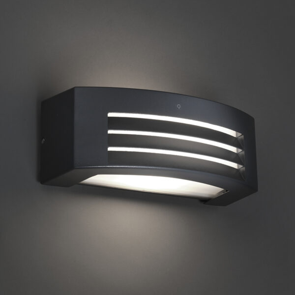 Moderne wandlamp antraciet IP44 - Hurricane 1 - Afbeelding 2