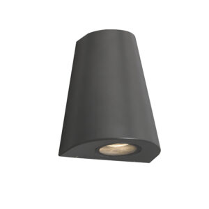 wandlampen buiten Moderne wandlamp donker grijs IP44 Dreamy AluminiumGlas Donkergrijs Deze strakke en moderne buitenlamp is een echte sfeermaker. Wandlamp mooie
