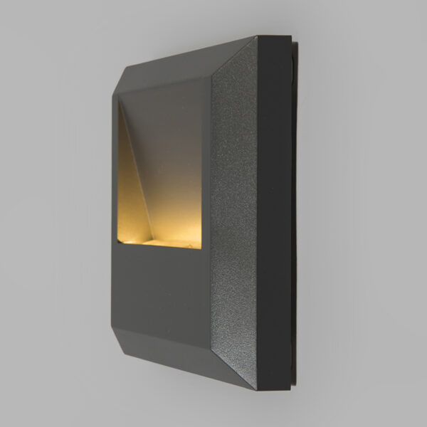 Moderne wandlamp donkergrijs incl. LED - Gem 2 - Afbeelding 2