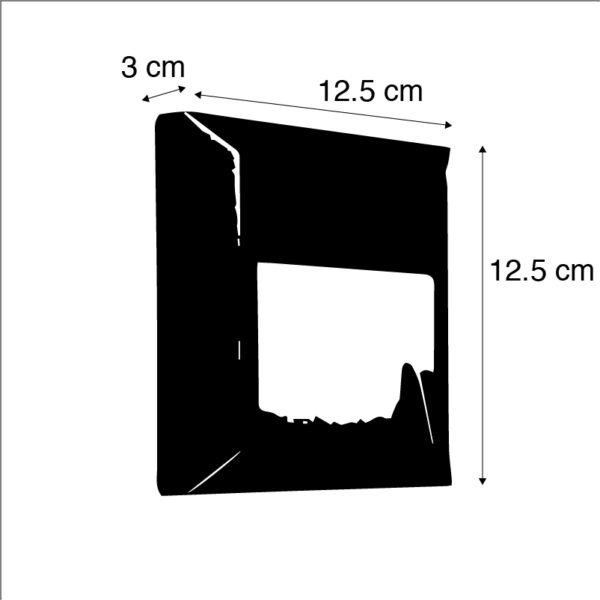 Moderne wandlamp donkergrijs incl. LED - Gem 2 - Afbeelding 3