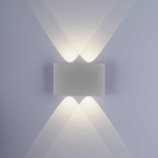 Moderne wandlamp grijs 13 cm incl. LED IP54 - Silly - Afbeelding 2
