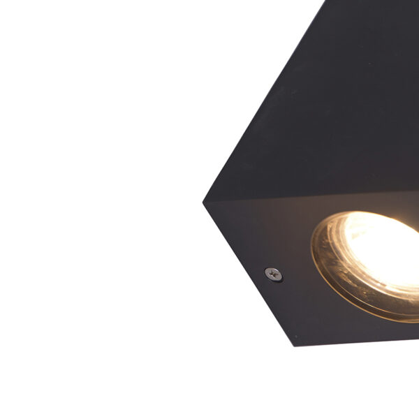 Moderne wandlamp grijs van kunststof 2-lichts - Baleno - Afbeelding 2