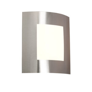 wandlampen buiten Moderne wandlamp staal IP44 Emmerald 1 KunststofRoestvrij Staal Deze strakke is een topkwaliteit buitenlamp uit hoogwaardig RVS. Mooi modern