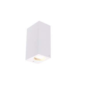 wandlampen buiten Moderne wandlamp wit Baleno II Kunststof Wit De is een echte eyecatcher voor in en om je huis. Hij geeft mooi strijklicht langs de wand. Super