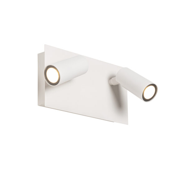 wandlampen buiten Moderne wandlamp wit incl. LED IP54 Simon Staal Wit
