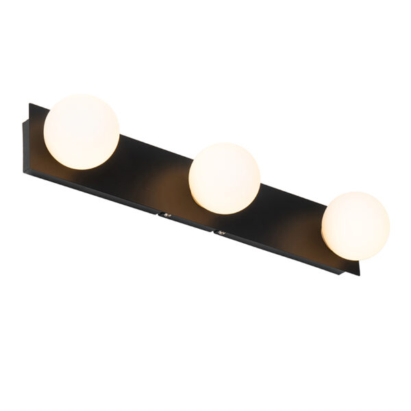 Moderne wandlamp zwart 48 cm IP44 3-lichts - Cederic - Afbeelding 2