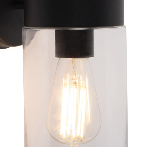 Moderne wandlamp zwart 26,8 cm IP44 - Jarra - Afbeelding 2