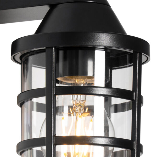 Moderne buiten wandlamp zwart IP54 - Joeri - Afbeelding 2