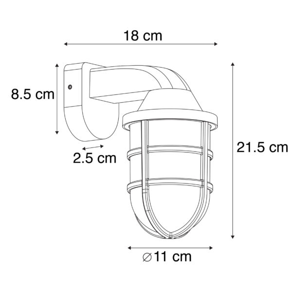 Moderne buiten wandlamp zwart IP54 - Joeri - Afbeelding 3