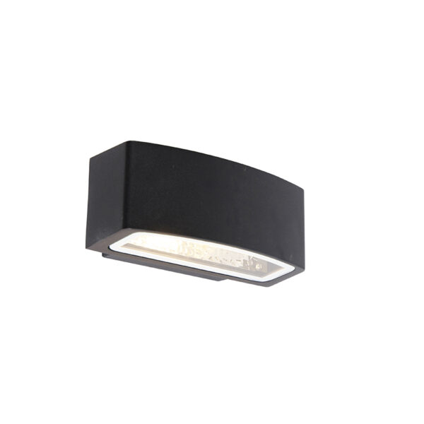 wandlampen buiten Moderne wandlamp zwart IP44 Latina Roestvrij staal Zwart Wauw wat een mooie is Haar strakke design zorgt ervoor dat het moderne en ook nog
