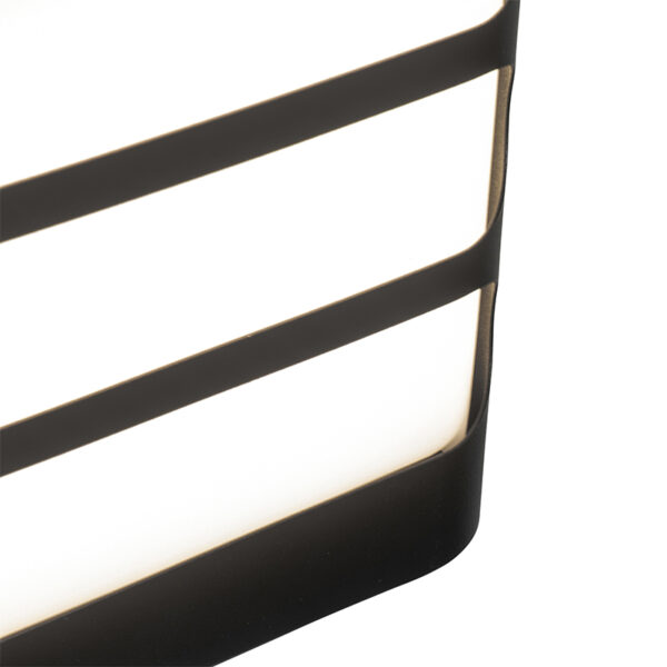 Moderne wandlamp zwart incl. LED IP44 - Gaev - Afbeelding 2