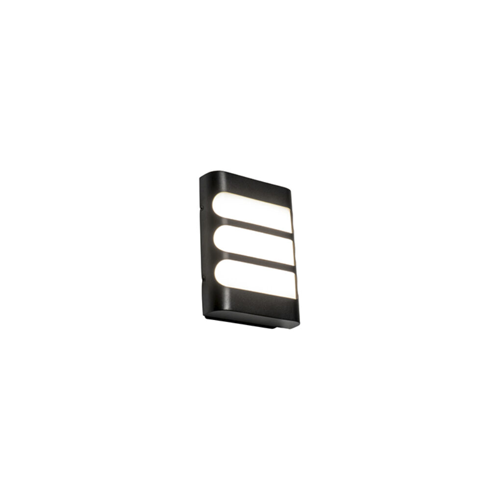 wandlampen buiten Moderne wandlamp zwart incl. LED IP44 Gaev Roestvrij staal Zwart is een mooie moderne lamp voor aan de wand. Door zijn van spatwaterdicht en