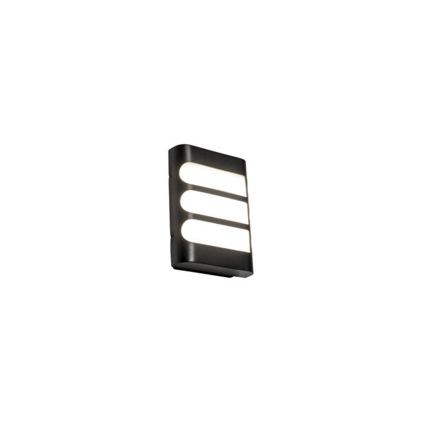 wandlampen buiten Moderne wandlamp zwart incl. LED IP44 Gaev Roestvrij staal Zwart is een mooie moderne lamp voor aan de wand. Door zijn van spatwaterdicht en