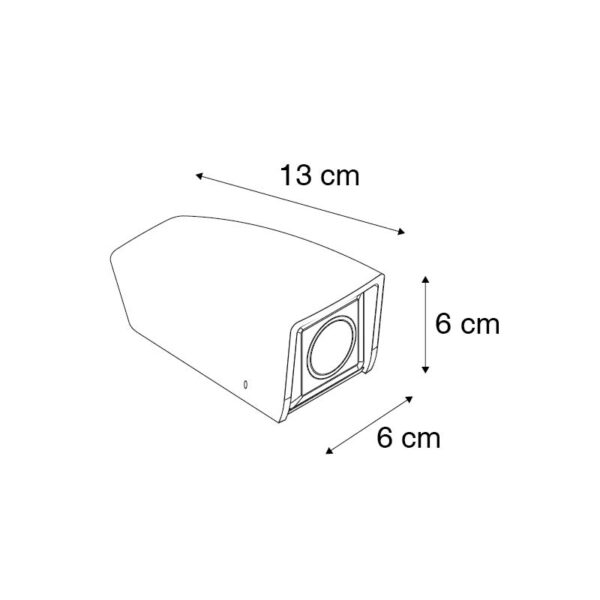 Moderne buiten wandlamp zwart IP67 incl. LED - Mamete - Afbeelding 3