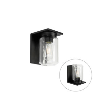 wandlampen buiten Moderne wandlamp zwart IP54 Marshall AluminiumGlas Zwart Wat een mooie buitenlamp is Het glas wat zich om de lichtbron bevindt zorgt ervoor