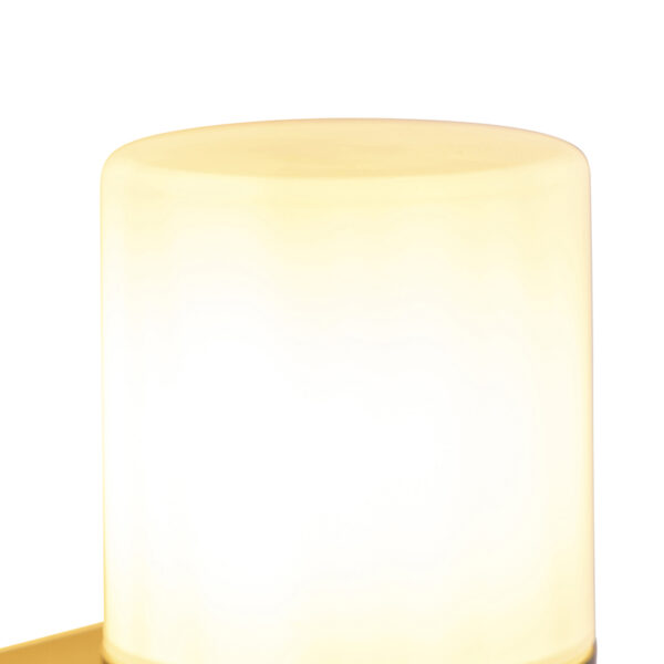 Moderne buiten wandlamp zwart met opaal kap IP44 - Odense - Afbeelding 2