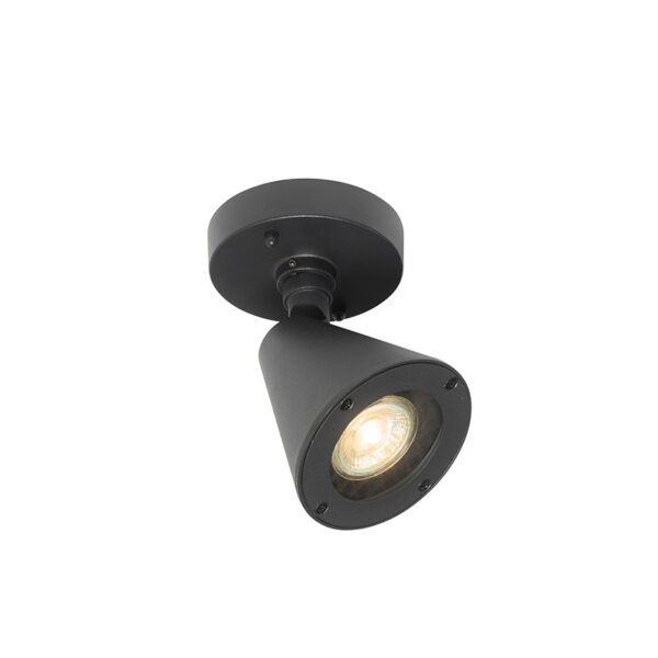 Moderne buiten wandlamp zwart IP44 verstelbaar - Ciara - Afbeelding 2