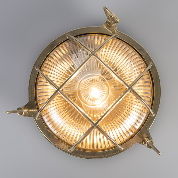 Retro wandlamp goud IP44 - Nautica rond - Afbeelding 2