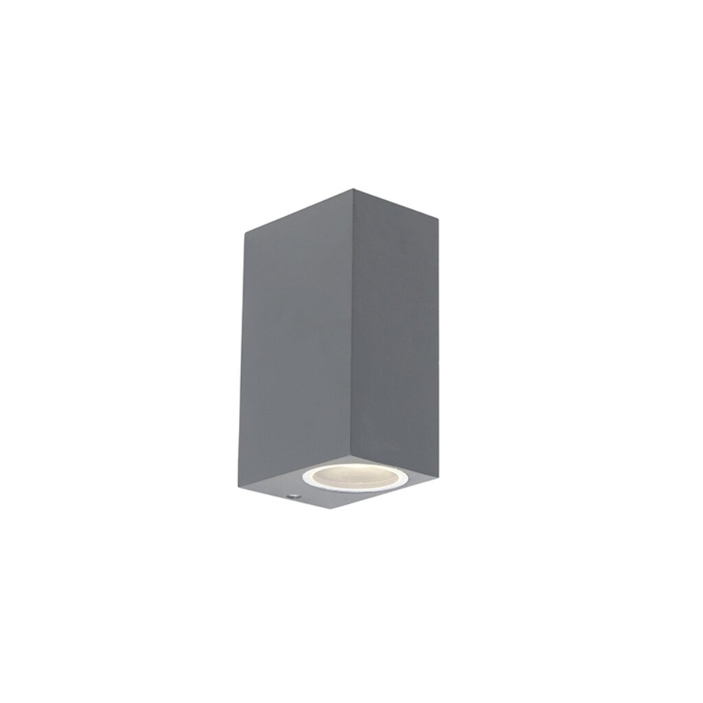 wandlampen buiten Set van 4 donkergrijs IP44 Baleno Aluminium Donkergrijs Kan jouw interieur wel een strakke wandlamp Dan is II wat je Zijn moderne design zorgt