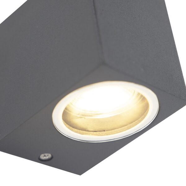 Set van 4 moderne wandlampen donkergrijs IP44 - Baleno - Afbeelding 2
