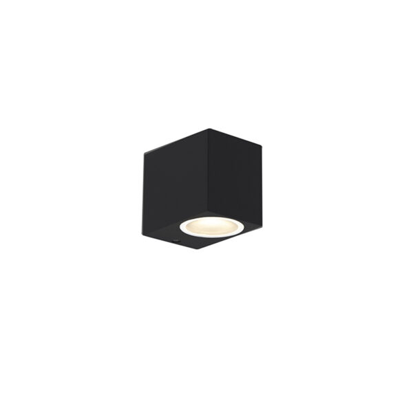 wandlampen buiten Set van 4 moderne zwart IP44 Baleno Aluminium Zwart Geef je interieur een twist met wandlamp II. Hij komt in set dus krijgt voldoende