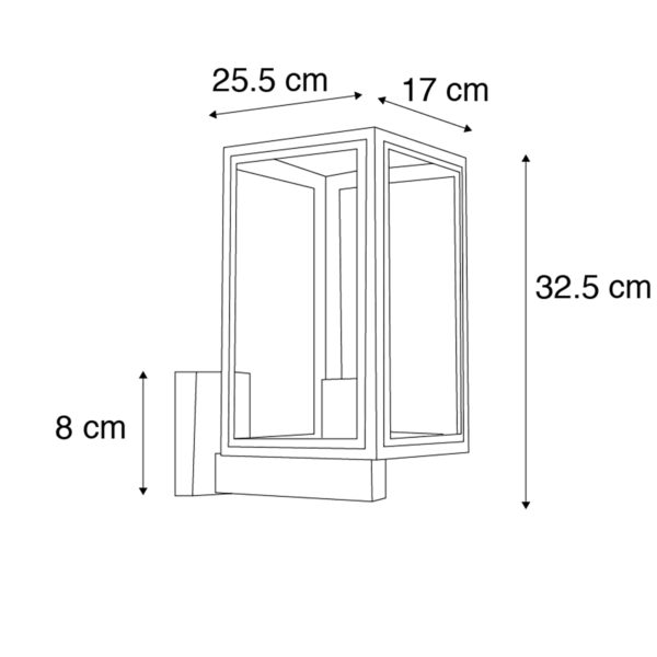 Smart buitenwandlamp grijs incl. Smart G95 - Sutton Up - Afbeelding 3