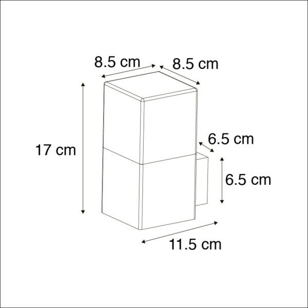 Smart buitenwandlamp roestbruin IP44 incl. Wifi A60 - Denmark - Afbeelding 3