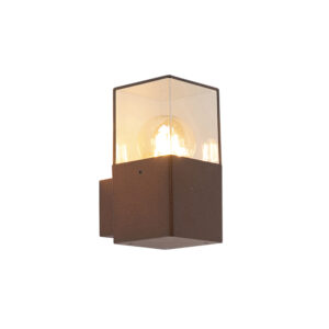 wandlampen buiten Smart buitenwandlamp roestbruin IP44 incl. Wifi A60 Denmark AluminiumKunststof Roestbruin Hoe gaaf is deze roestbruine wandlamp Hij geeft je