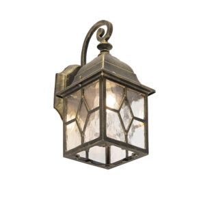 wandlampen buiten Smart romantische buitenwandlamp brons incl. Wifi A60 London AluminiumGlas Brons Ben je op zoek naar een klassieke antiek aandoende Dan is