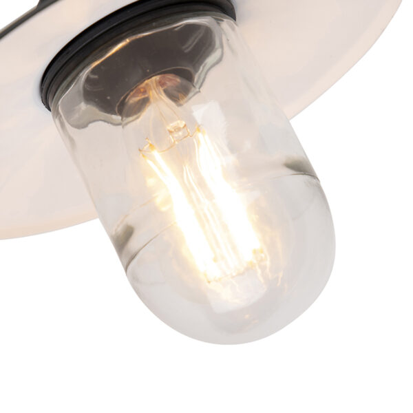 Smart buiten wandlamp zwart IP44 incl. WiFi A60 - Munich - Afbeelding 2