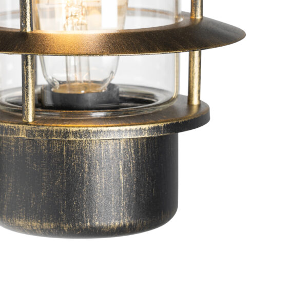 Vintage buitenwandlamp antiek goud IP44 - Prato - Afbeelding 2