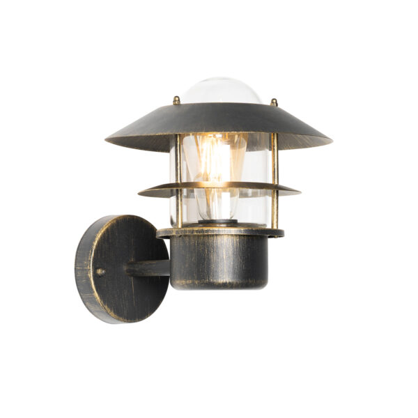 wandlampen buiten Vintage buitenwandlamp antiek goud IP44 Prato Roestvrij staal
