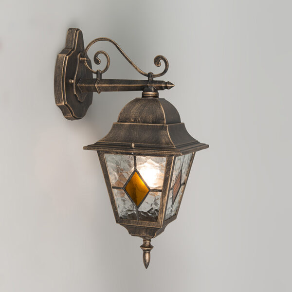 Vintage buiten wandlantaarn brons - Antigua - Afbeelding 2