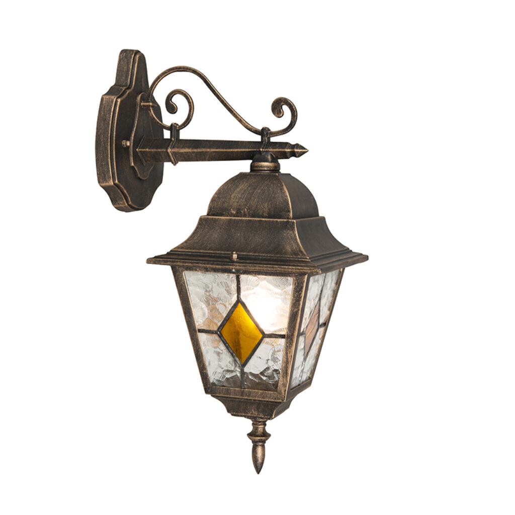 wandlampen buiten Vintage wandlantaarn brons Antigua GlasStaal Brons Ben je op zoek naar een klassieke antiek aandoende Dan is deze echt iets voor Door het