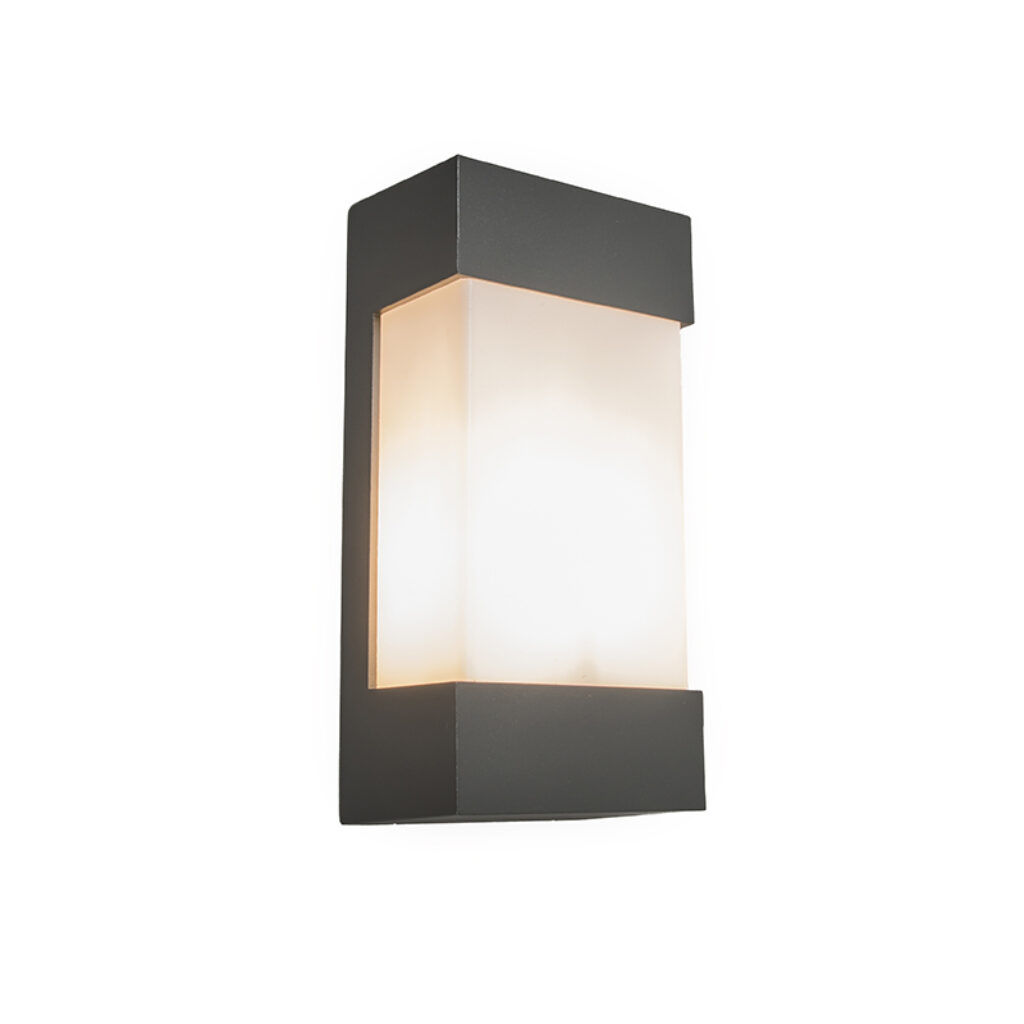 wandlampen buiten Wandlamp antraciet IP54 Tide AluminiumKunststof Donkergrijs Een topkwaliteit moderne wandlamp Tide. Hij heeft een IP waarde van hierdoor is